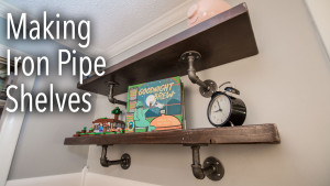 Making Iron Pipe Shelves